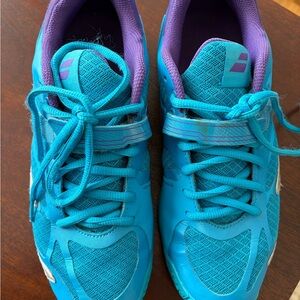 Vibrant Blue and Purple Women's Athletic Shoes